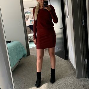Free People | Burnt orange long sleeve dress